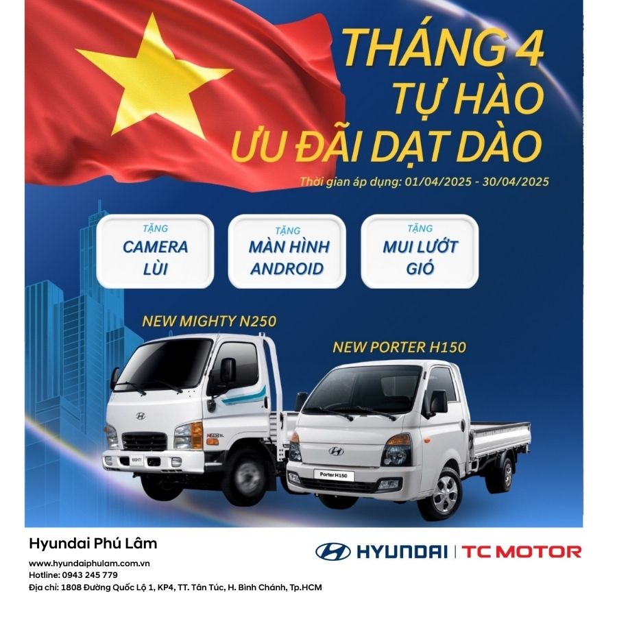 Chương trình khuyến mãi tháng 4