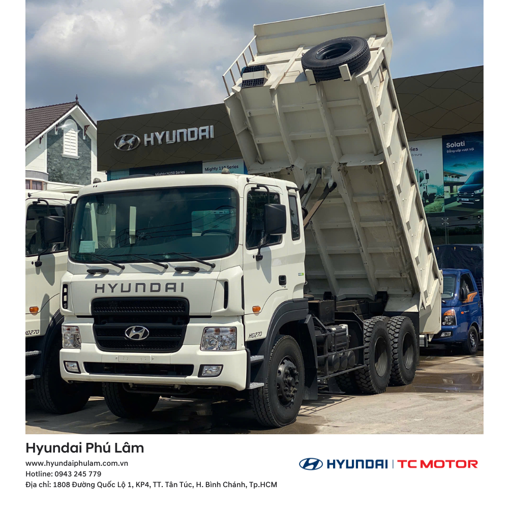 Ngoại thất xe ben Hyundai HD270
