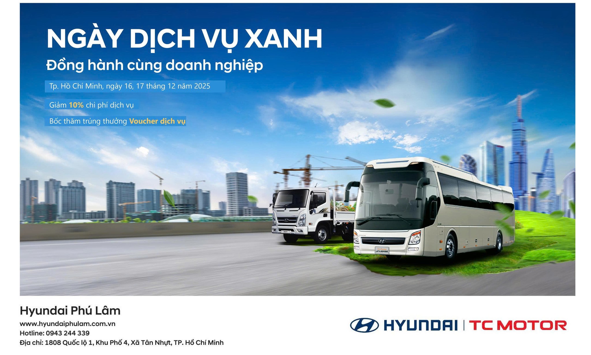[TỔNG KẾT] CHƯƠNG TRÌNH ƯU ĐÃI DỊCH VỤ XANH – THÁNG 12 TẠI HYUNDAI PHÚ LÂM